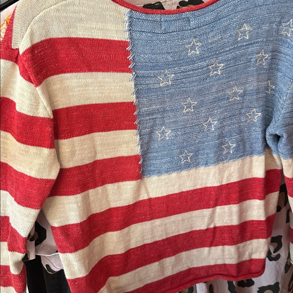 Polo by Ralph Lauren Red, Blue, and Cream Sweater - Picture 3 of 3